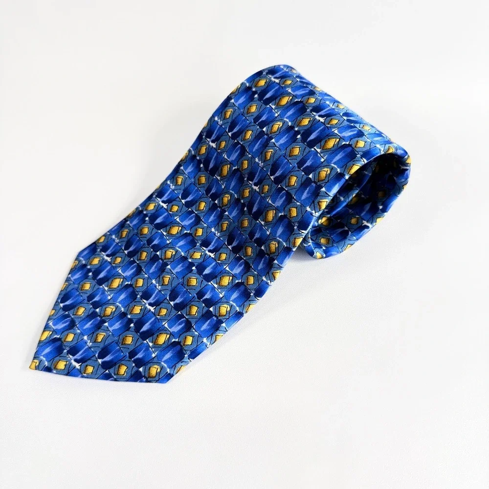 J. Garcia Tie Limited Edition Space Containers Collection 54 Abstract Silk Neckt